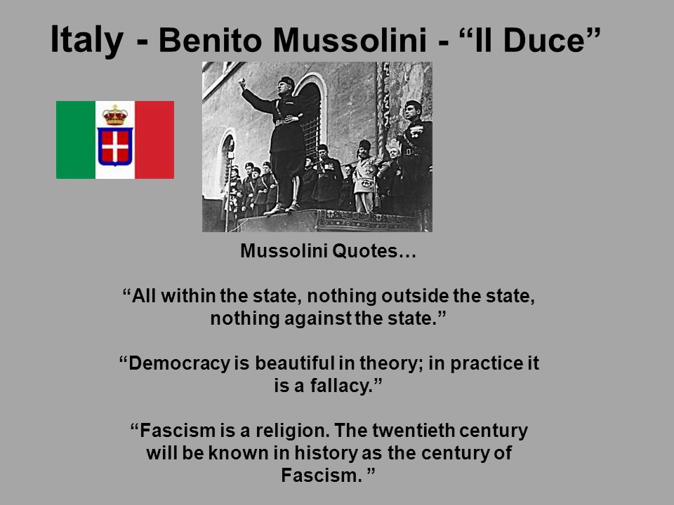 Free benito mussolini Essays and Papers - 123helpme